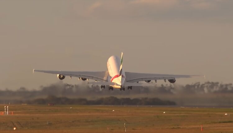 Airbus A380 take off